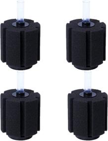 img 3 attached to 🧽 Aquaneat Sponge Filter Set for Fry, Betta, Shrimp Nano Fish Tank - Pack of 4