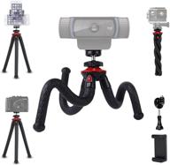 📷 nexigo mini tripod: flexible camera stand for phone, webcam & camera - ideal for vlogging & live streaming (black) logo