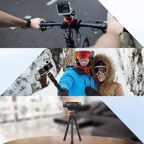 img 1 attached to 📷 NexiGo Mini Tripod: Flexible Camera Stand for Phone, Webcam & Camera - Ideal for Vlogging & Live Streaming (Black)