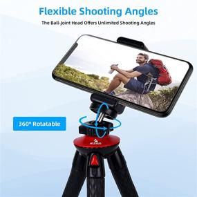 img 3 attached to 📷 NexiGo Mini Tripod: Flexible Camera Stand for Phone, Webcam & Camera - Ideal for Vlogging & Live Streaming (Black)