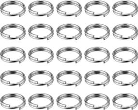 img 4 attached to 🔗 EBoot Silvery Beading & Jewelry Making Pieces Split Rings - Enhanced for SEO!