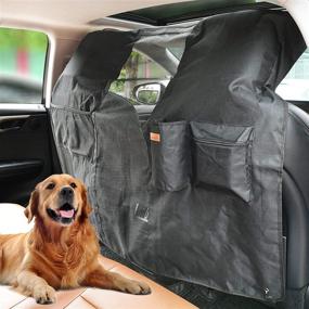 img 4 attached to 🐾 LOOBANI Dog Car Net Barrier with Adjustable Rope and Storage Bag: Ensuring Safe Driving by Preventing Pets and Kids from Distractions