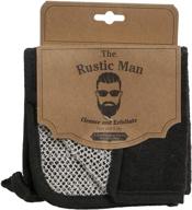 🧖 evriholder rustic man wash cloths: exfoliating bath product in black - pack of 3 logo