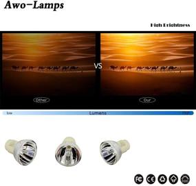 img 1 attached to 🔦 AWO RLC-079 Projector Lamp Bulb with Compatibility for VIEWSONIC PJD7820HD PJD7822HDL, BENQ W1050 MS531 MX532 MW533 TW533 MH534, and ACER H6510BD P1500 H7550BDz - 5J.JG705.001 / MC.JFZ11.001 / MC.JKY11.001