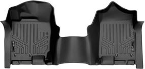 img 4 attached to 🏎️ MAXLINER Floor Mats 1pc Liner Black - 2017-2021 Nissan Titan / 2016-2021 Titan XD Crew Cab with 1st Row Bench Seat