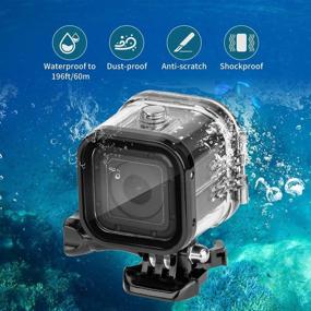 img 1 attached to 📸 Nechkitter 60m Dive Protective Housing Case for GoPro Hero 5 Session, Hero 4 Session, and Hero Session - Waterproof Housing Case with High Transmission