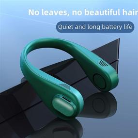 img 3 attached to Portable Fan，Leafless Chargeable Fans，360° Fan（Green