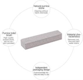 img 2 attached to 🧽 Dr.WOW Pumice Sticks for Cleaning - 6 Pack | Grey Pumice Scouring Pad for Rust and Grease Removal | Ideal for Household, Kitchen, Spa, Pool, Bathroom, and Toilet | Effective Household Cleaning Solution