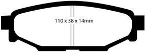 img 1 attached to 🚗 EBC Тормозные колодки UD1114 Ultimax - Оригинальная замена для улучшенной производительности