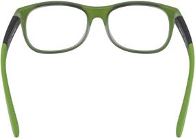 img 2 attached to 👓 HyperX Spectre Scout - Gaming Eyewear for Kids | Blue Light Blocking, UV Protection | Crystal Clear Lenses | TR-90 Frame | Microfiber Pouch | Square Green Eyewear Frame