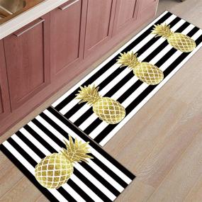img 2 attached to Kitchen Pieces Pineapple Washable Doormat