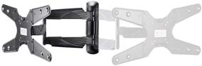 img 3 attached to 📺 Monoprice Full-Motion TV Wall Mount Bracket | Supports 24in-55in TVs, 77lbs | Max VESA 400x400 | Rotating, UL Certified - Select Series, Black