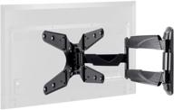 📺 monoprice full-motion tv wall mount bracket | supports 24in-55in tvs, 77lbs | max vesa 400x400 | rotating, ul certified - select series, black logo