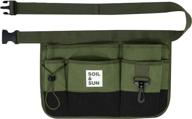 🌱 soil and sun utility belt women & men's garden apron with pockets – tool belt pouches waist apron logo