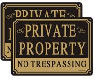 property trespassing reflective resistant waterproof occupational health & safety products in safety signs & signals logo