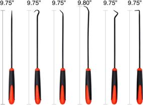 img 1 attached to 🔧 VViViD REV Steel Hook and Pick Tool Multi-Piece Set - Thin Edition (6-Piece)
