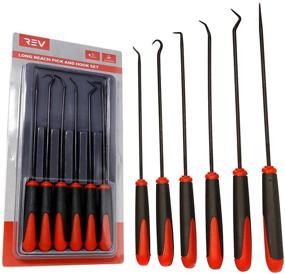 img 4 attached to 🔧 VViViD REV Steel Hook and Pick Tool Multi-Piece Set - Thin Edition (6-Piece)