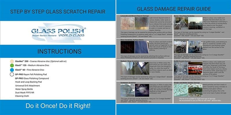 Glass Polish Glass Scratch Repair Kit xNet 28004