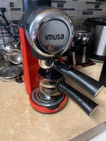 img 2 attached to ☕ IMUSA USA 4 Cup Epic Electric Espresso/Cappuccino Maker - Red 800W