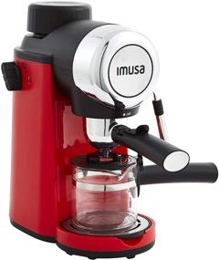 img 4 attached to ☕ IMUSA USA 4 Cup Epic Electric Espresso/Cappuccino Maker - Red 800W