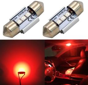 img 4 attached to 🚗 Enhance Your Vehicle's Interior Lighting with Alla Lighting DE3022 DE3175 LED Bulbs - 31mm CAN-BUS Festoon, Pure Red