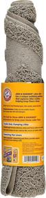 img 2 attached to 🐱 Pearl Tan Arm & Hammer Half Circle Litter Mat: The Ultimate Solution for a Cleaner and Odor-Free Litter Box