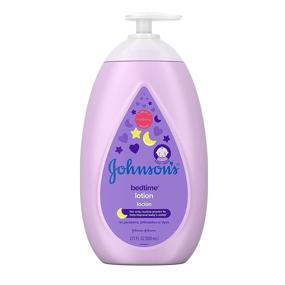 img 4 attached to Johnson's Moisturizing Bedtime Baby Body Lotion – Coconut Oil & Relaxing NaturalCalm Aromas 👶 for Baby's Relaxation | Hypoallergenic, Paraben & Phthalate-Free Baby Skin Care | 27.1 fl. Oz