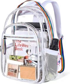 img 4 attached to LIGHT FLIGHT Backpack Reinforced Transparent Backpacks for Kids' Backpacks