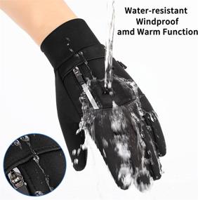 img 2 attached to 🧤 Weitars Winter Gloves: Waterproof Thermal Sport Glove for Men and Women - Ideal for Running, Cycling, Driving, Hiking, and Work