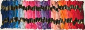 img 1 attached to 🧵 Enhance Your Cross Stitch Projects with ThreadNanny 100 Anchor Cotton Hand Embroidery Floss Thread Skeins