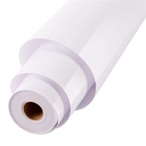 img 4 attached to 🎨 HTVRONT Glossy White Permanent Vinyl Roll - 12" x 30ft White Adhesive Vinyl for Craft Cutter, Decal, Signs, Stickers - Improved SEO