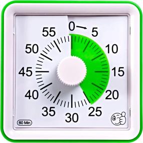 img 3 attached to ⏰ Wynnline 60-Minute Visual Analog Timer - Countdown Clock for Classroom, Kids with Autism, Silent, No Loud Ticking – Kitchen Minute Timer with Low &amp; High, 3 &amp; 60 Sec Alarm, Green" - "Wynnline 60-Minute Visual Analog Timer - Countdown Clock for Classroom, Kids with Autism, Silent, Non-Ticking – Kitchen Minute Timer with Low &amp; High, 3 &amp; 60 Second Alarm, Green