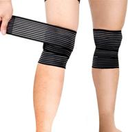 🏋️ emall sports knee wraps - ideal for weightlifting, gym workouts, cross training wods, fitness, and powerlifting – squat knee straps offering compression, elastic support, and enhanced performance логотип