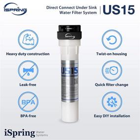 img 3 attached to 🚿 Premium Filtration Solution for Bathrooms - iSpring US15 Capacity Filter