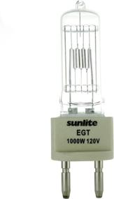 img 2 attached to 🌞 Sunlite EGT 1000W/T7/120V/CL/G22: Clear Bi-Pin Stage and Studio Bulb, 1000W, 120V