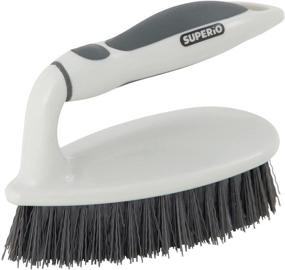 img 2 attached to 🧽 High-quality Stiff Bristle Scrub Brush with Comfort Grip Handle - Ideal for Household Cleaning, Kitchen, Bathroom, Shower, Sink, Toilet, Hot Tub, and Carpet (Grey)