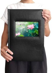 img 3 attached to Old Town Bonded Leather Photo Album, 2 Pack (3up, Black) - Preserve Your Memories in Style!