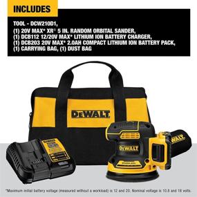 img 2 attached to 🔋 DEWALT Cordless Random Orbital Sander DCW210D1