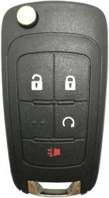 img 3 attached to Корпус чехла для ключей Key Fob подходит для Chevrolet Chevy Equinox Sonic GMC Terrain OHT01060512 4 кнопки Замена Flip Folding Smart авто ключ открытка с необработанным лезвием (чехол для ключей Flip Key Shell с 4 кнопками)