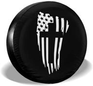 american flag cross spare tire cover waterproof dust-proof uv sun wheel tire cover fit for jeep logo