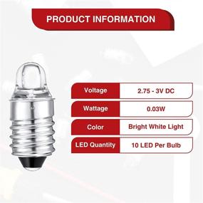 img 1 attached to Miniature Flashlight 💡 Bulbs Replacement - High-Quality Pieces