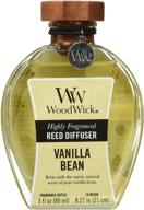 🕯️ woodwick ribbonwick reed diffuser: luxurious vanilla bean scent, 3 ounces логотип