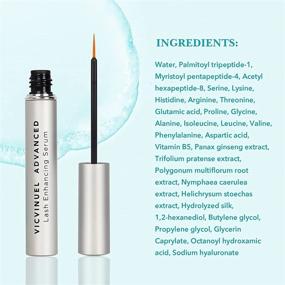 img 2 attached to 👁️ VICVINUEL Eyelash Growth Serum: Advanced Formula for Lashes and Eyebrows, Enhances Growth with Proprietary Peptides - 60 Day Supply