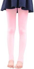 img 4 attached to 👖 BaiX Little Stirrup Leggings Panty Hose: Stylish and Comfortable Girls' Clothing