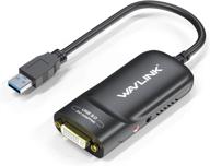 💻 адаптер usb к hdmi от wavlink - кабель конвертер видео графики usb 3.0/2.0 с аудиопортом для пк ноутбук проектор hdtv - совместим с windows vista 7/8/8.1/10. логотип