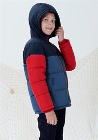 img 2 attached to Red SOLOCOTE Windproof Outwear for Boys Ages 7-8 - Heavyweight SW18018