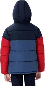 img 3 attached to Red SOLOCOTE Windproof Outwear for Boys Ages 7-8 - Heavyweight SW18018