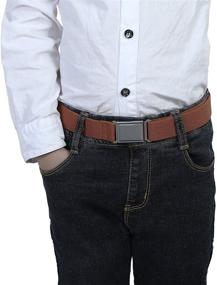 img 1 attached to Magnetic Buckle Belt for Boys 👦 - A Must-Have Accessory for Young Boys