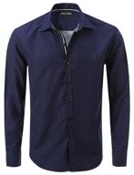 7encounter patterned cotton spread collar men's shirts logo