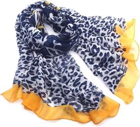 img 4 attached to 🌸 Floral Infinity Scarfs: Lightweight Fashion for Women's Accessory Wardrobe